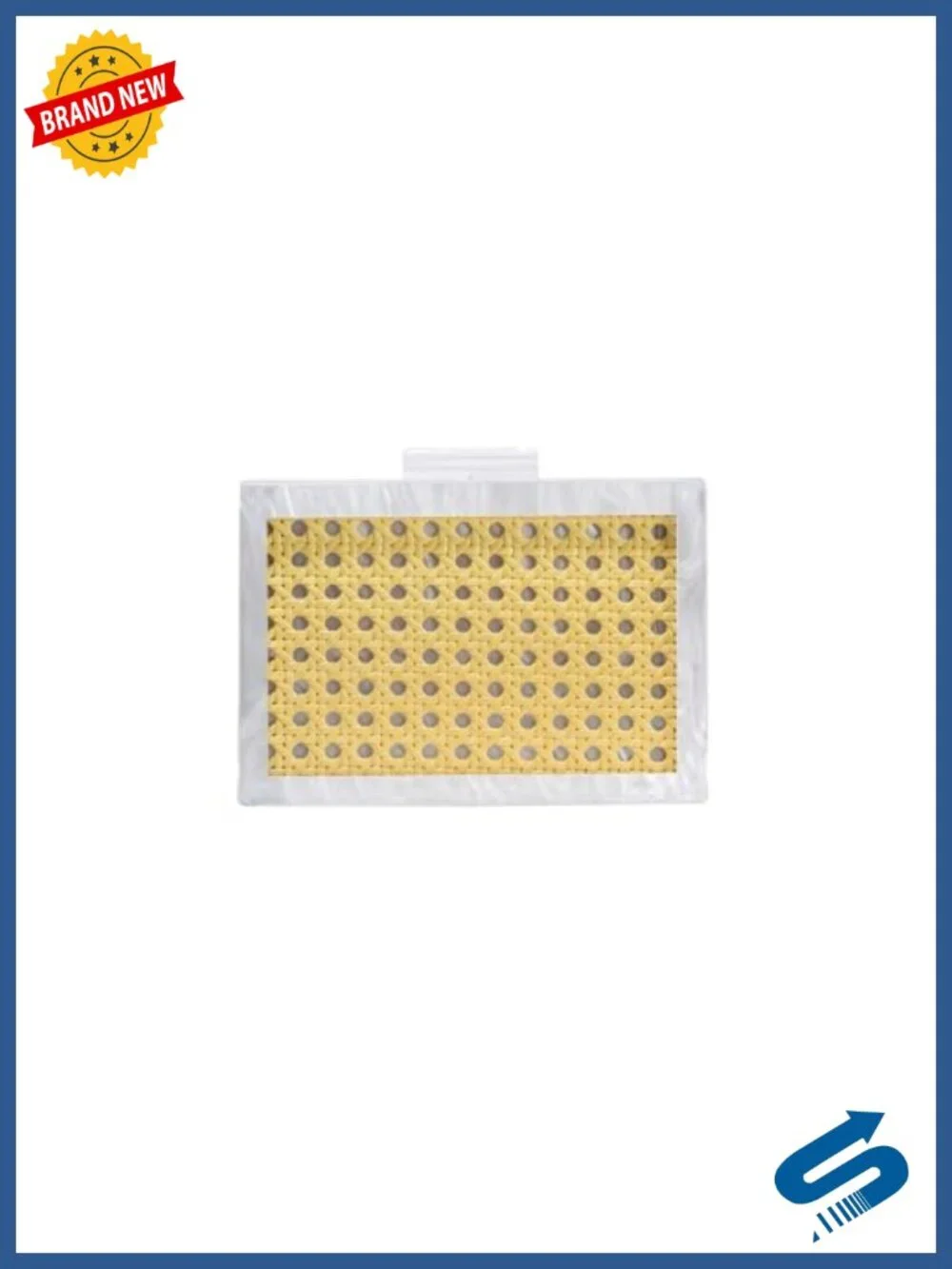 Acrylic Rattan Woven Crossbody Bag Chain Purse Clutch